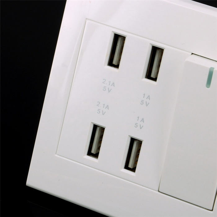  USB / Ѻѧѧ Ẻ 4USB  KR-USB0402A-SW (USB Wall Socket) բ ԪԴ/Դ-3